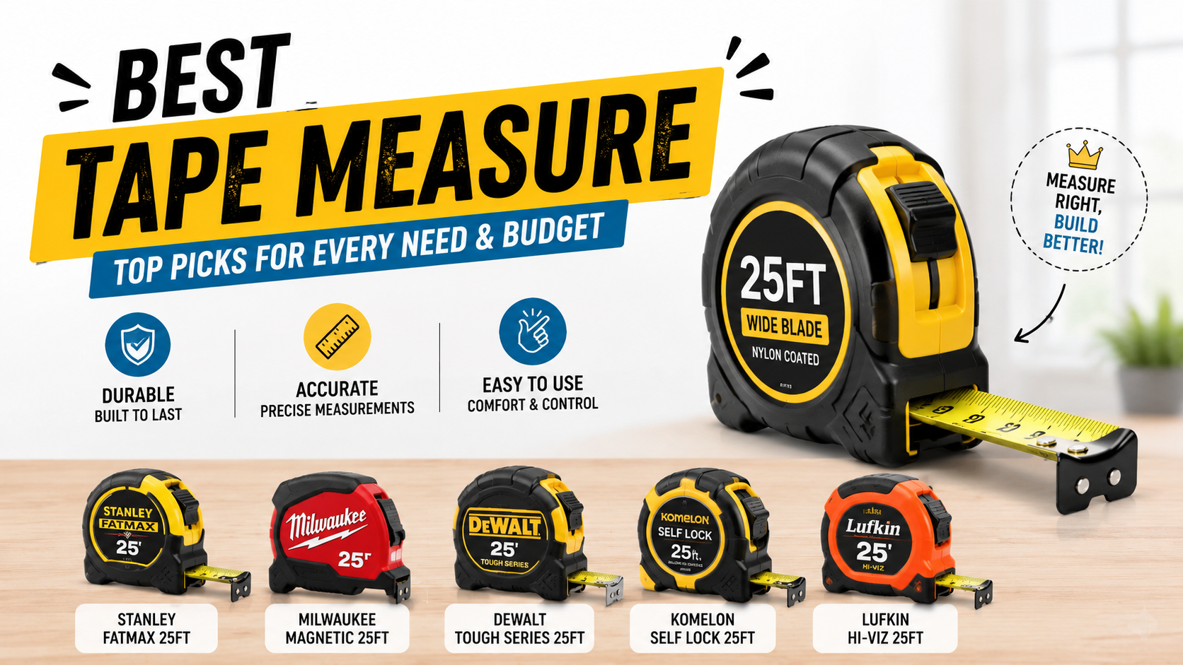 Best Tape Measure: Top Picks for DIY, and Professional Use