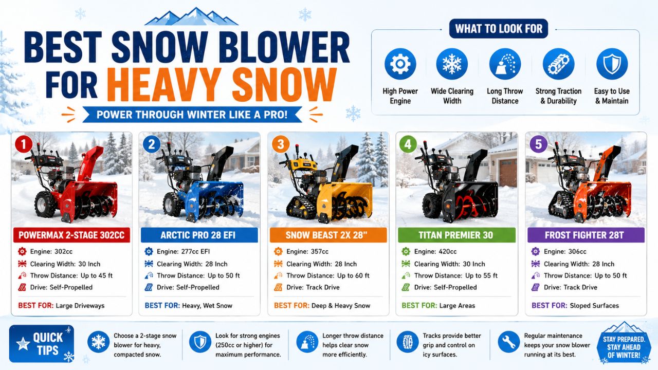 best snow blower for heavy snow