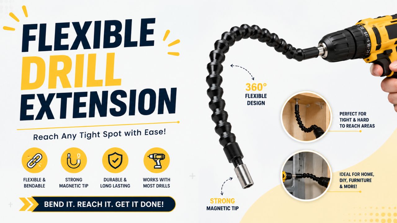 Flexible Drill Extension: The Simple Tool That Makes Tough Drilling Jobs Easy